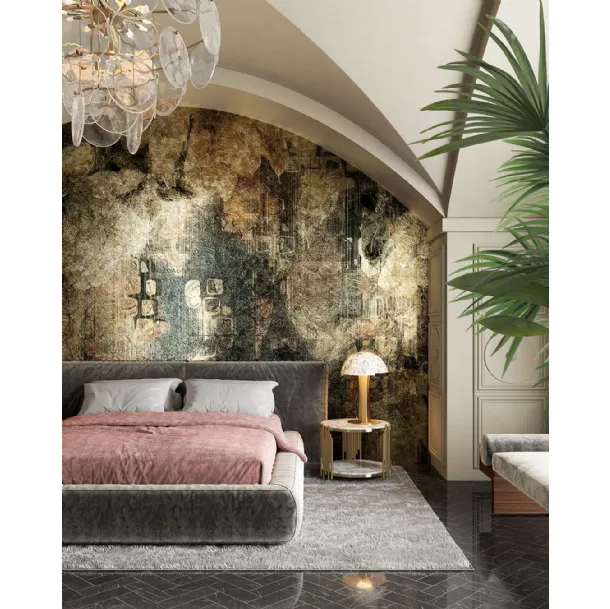 Goldenwall wallpaper with Dialium artistic decoration by Inkiostro Bianco