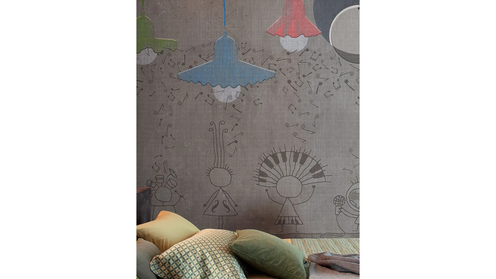 Children's fabric wallpaper Egg of Columbus by Inkiostro Bianco