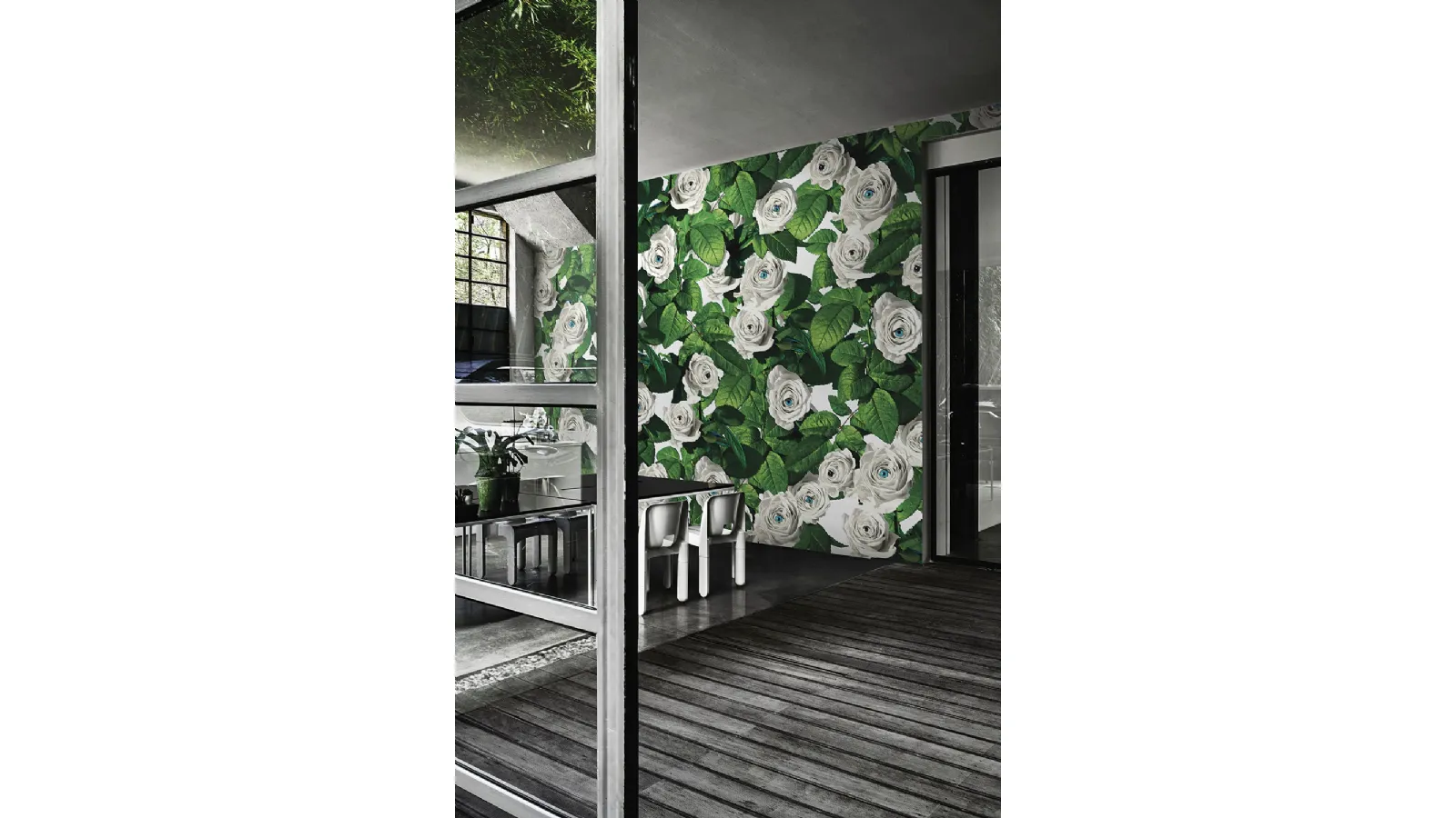 Eyes & Roses wallpaper by London Art