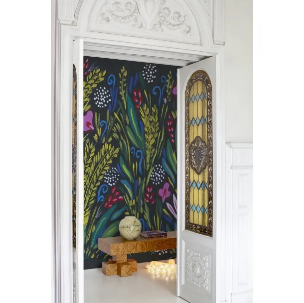 Floral Wallpaper Night Jasmine by Wall&Decò