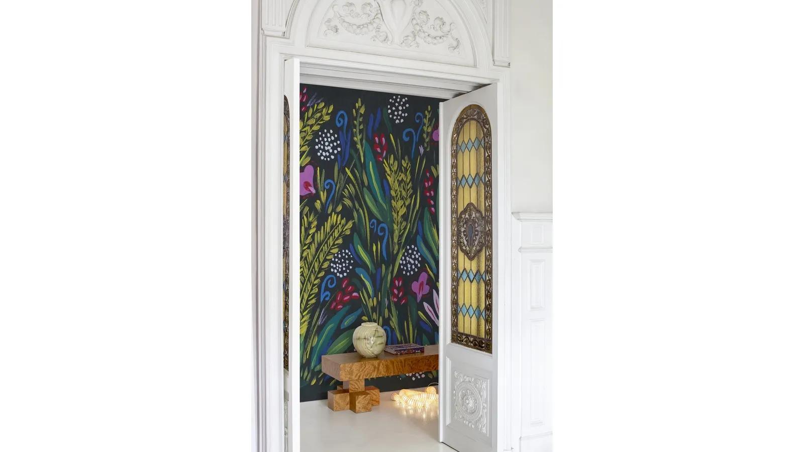 Floral Wallpaper Night Jasmine by Wall&Decò