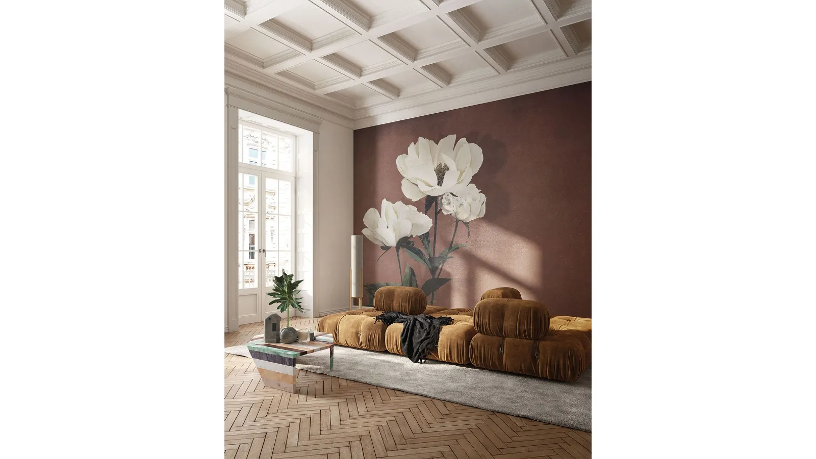 Haerdaceous Paeony Wallpaper by Inkiostro Bianco
