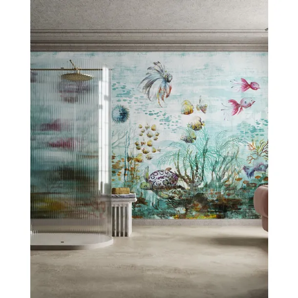 Sea-themed wallpaper Haoma by Inkiostro Bianco