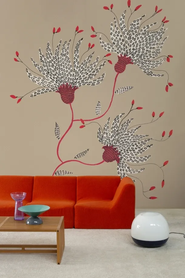 Floral wallpaper In Choro Florum by Wall&Decò
