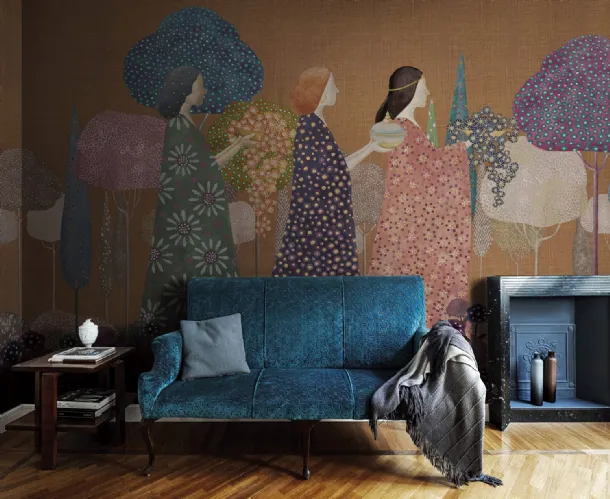 Les Princesses wallpaper by London Art