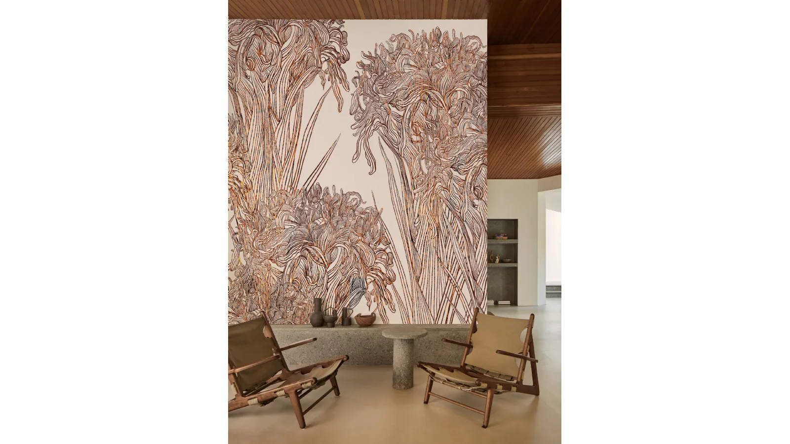 Lilly wallpaper by Wall&Decò