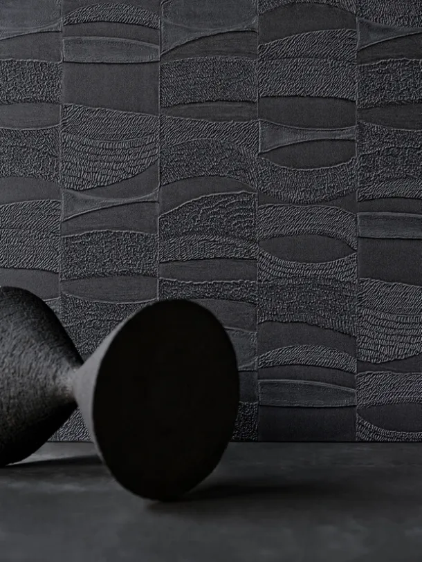 Solid color wallpaper Limo by Wall&Decò