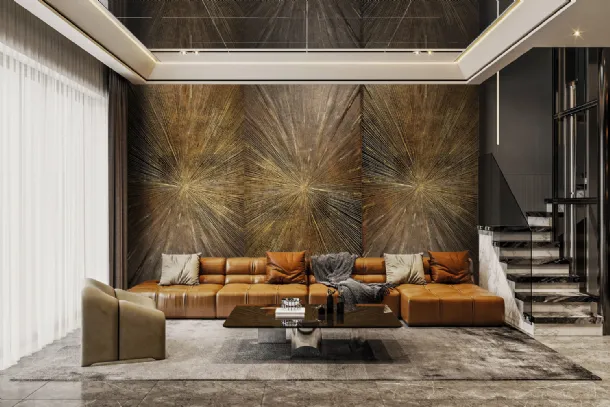 Metal Ray Wallpaper by London Art