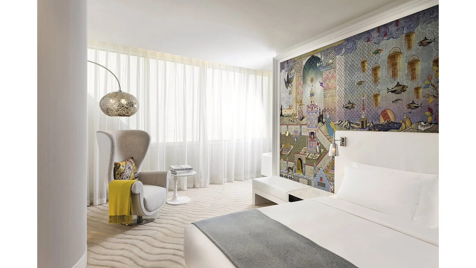 Mondrian Doha wallpaper by London Art
