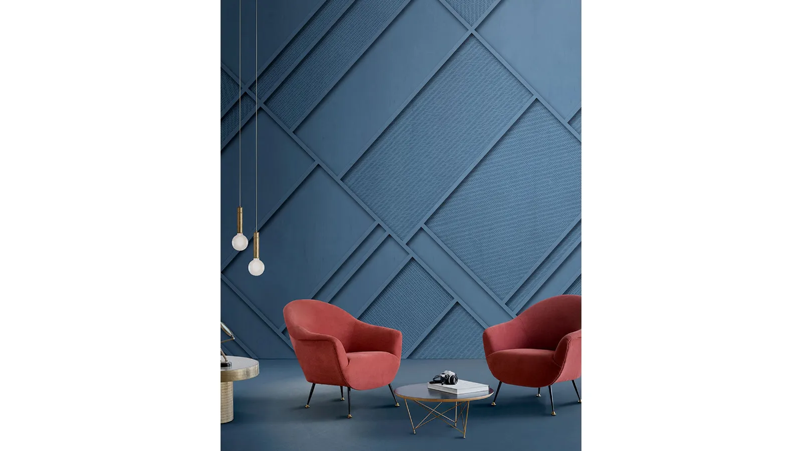 Monochrome geometric wallpaper by Inkiostro Bianco
