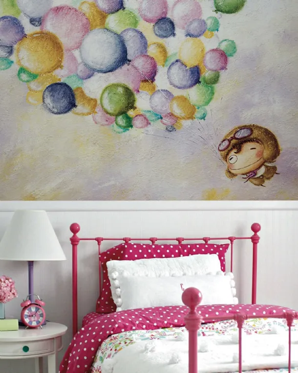 Children's wallpaper with artistic illustration Song of Memory 9 by Inkiostro Bianco