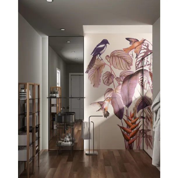 Soulmate tropical-inspired wallpaper by Inkiostro Bianco