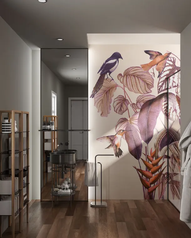 Soulmate tropical-inspired wallpaper by Inkiostro Bianco