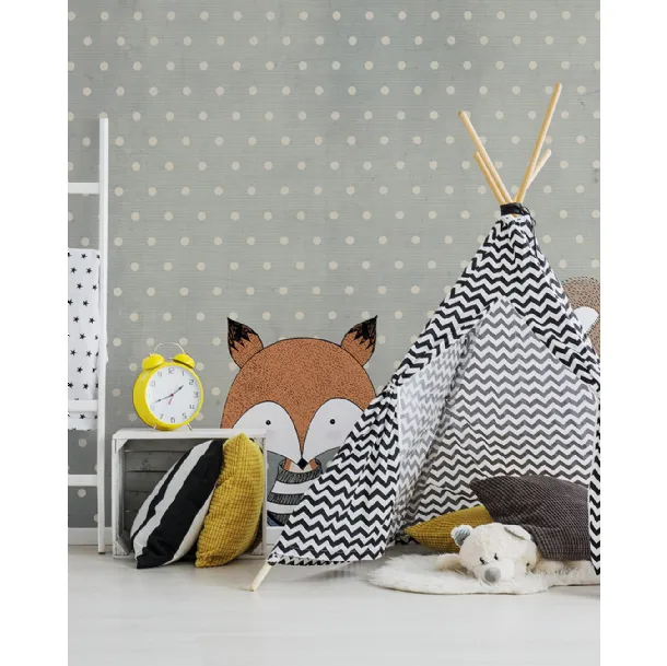Wallpaper with children's illustration Sweet Dreams by Inkiostro Bianco