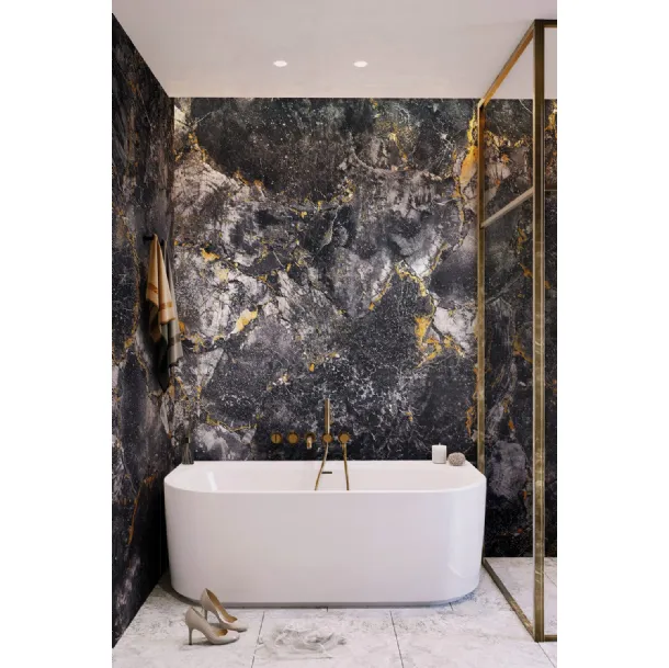 Volcanic Gold Wallpaper by London Art