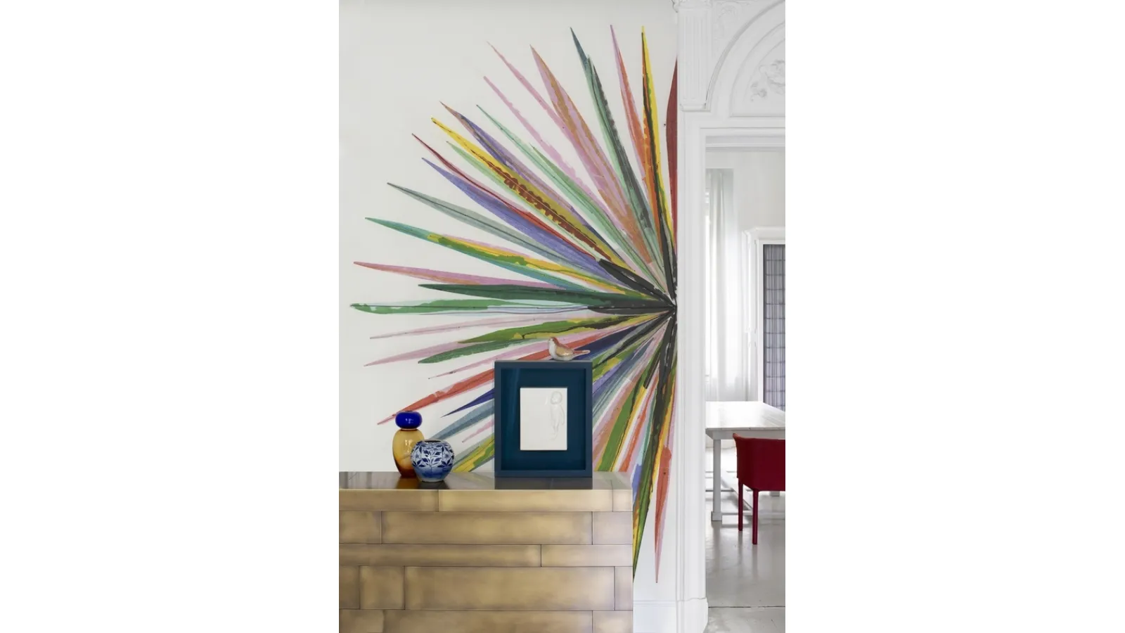 Vibrant colored wallpaper Watashi No Ai by Wall&Decò