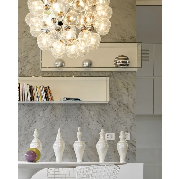 Monochrome White Marble wallpaper by Inkiostro Bianco