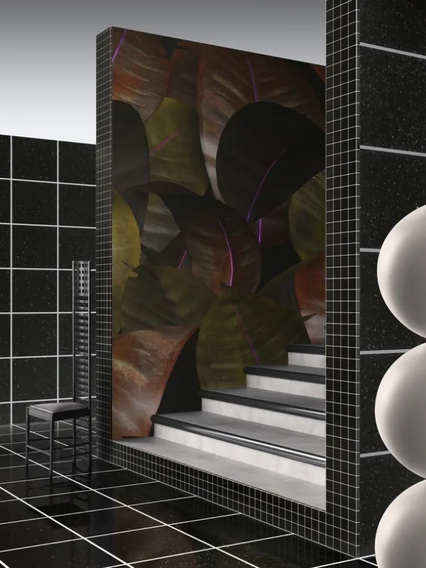 Zamia leaf wallpaper by Wall&Decò