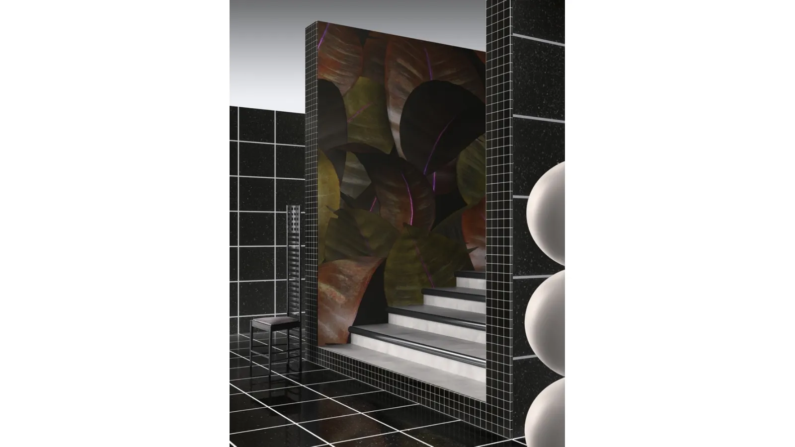 Zamia leaf wallpaper by Wall&Decò