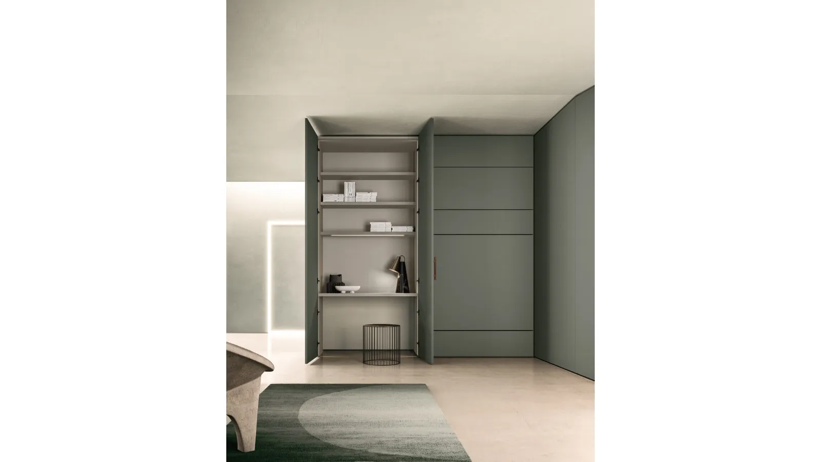 Zalf Alterna SM2005 corner hinged wardrobe