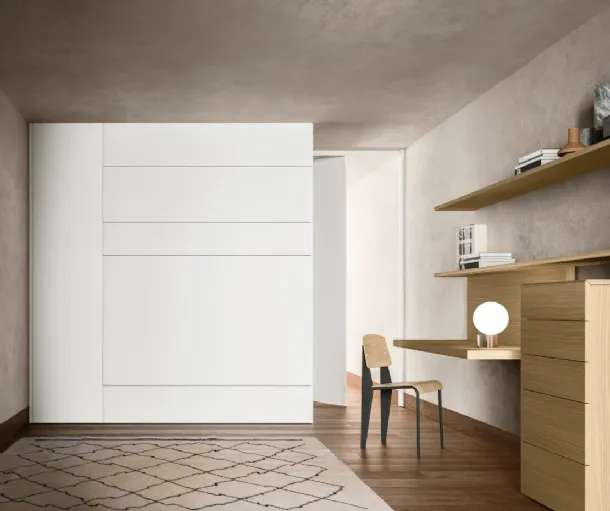 Alterna SM2011 hinged wardrobe with Zalf bed module