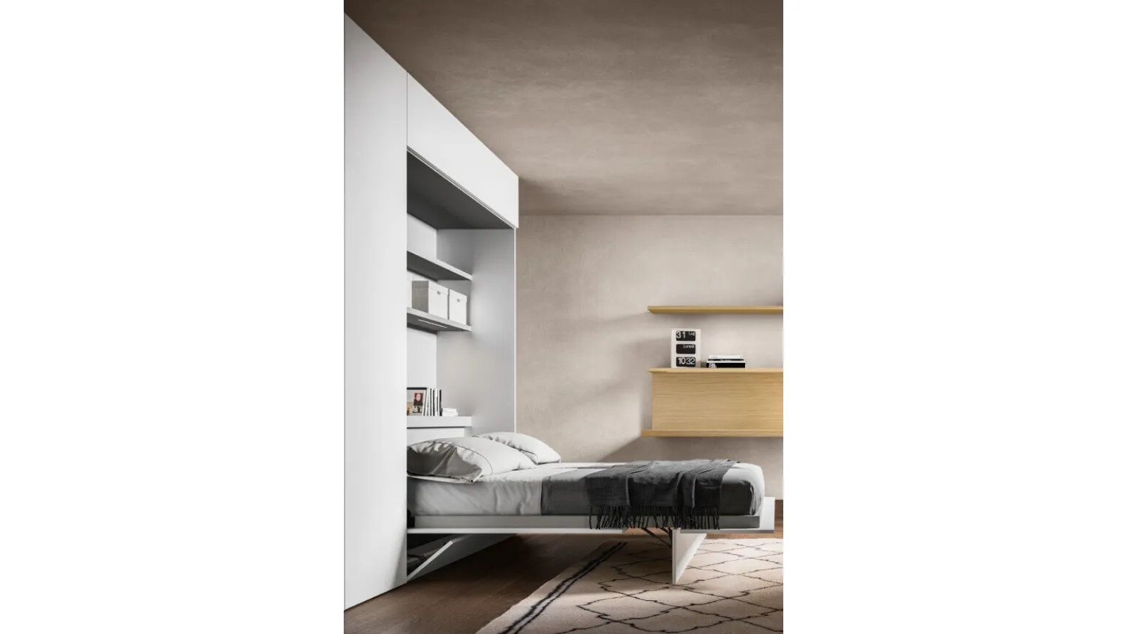 Alterna SM2011 hinged wardrobe with Zalf bed module