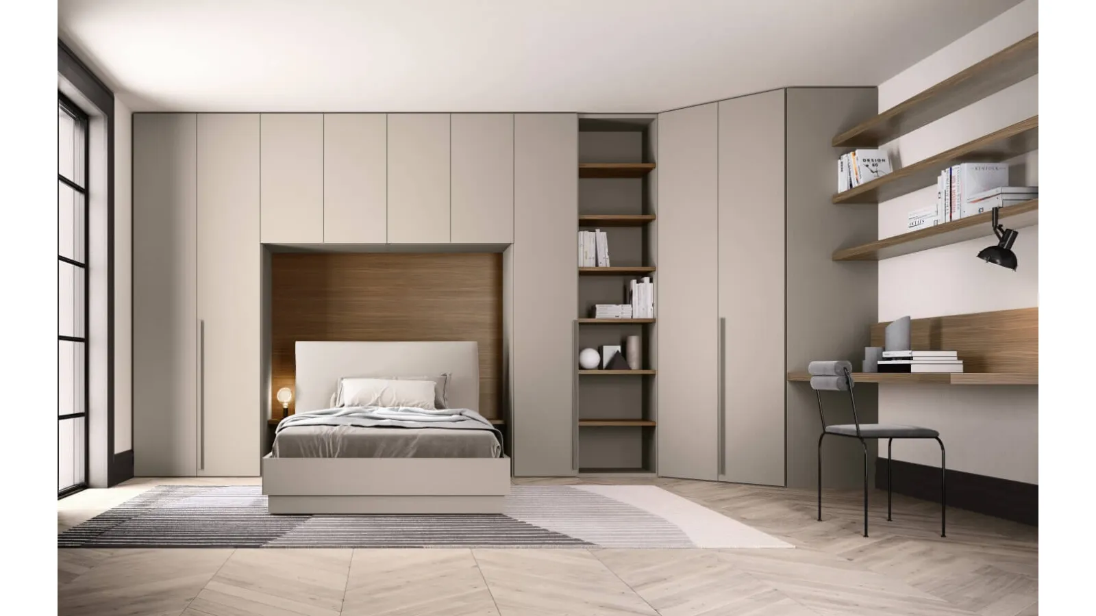 Zalf Alterna SM2015 hinged wardrobe with bridge