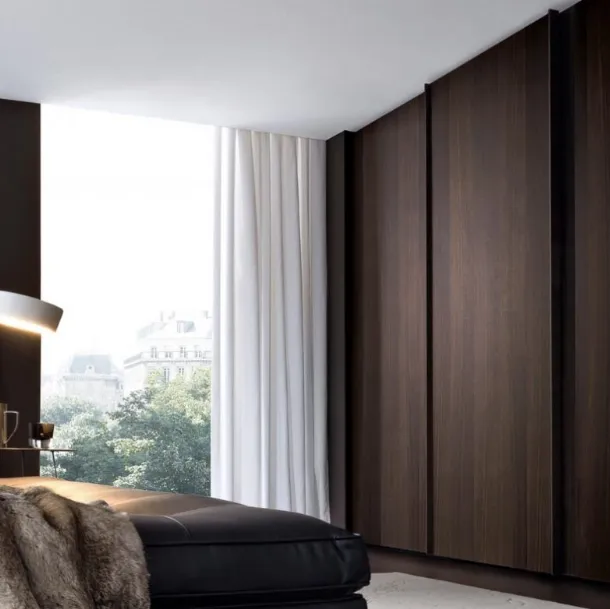 Arizona sliding door wardrobe in Oak by Giellesse