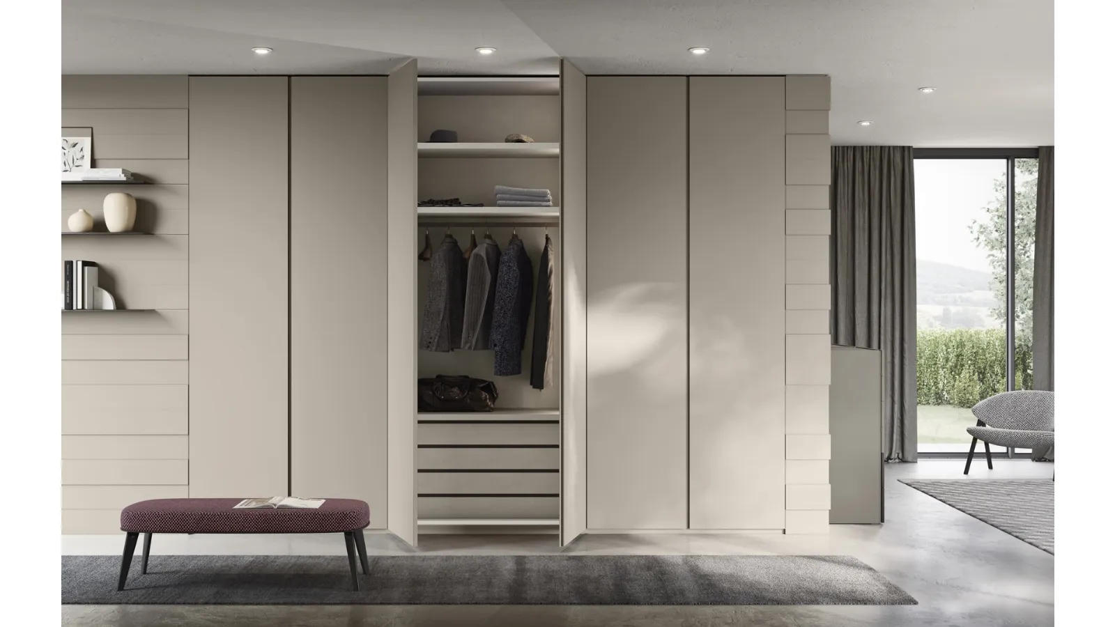 Dream wardrobe with swing doors by Fimar