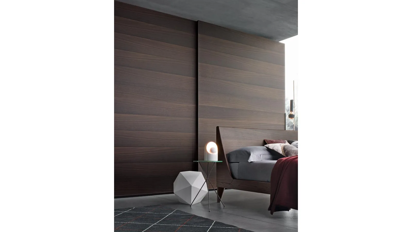 Wardrobe with sliding doors Heron in Oak by Giellesse