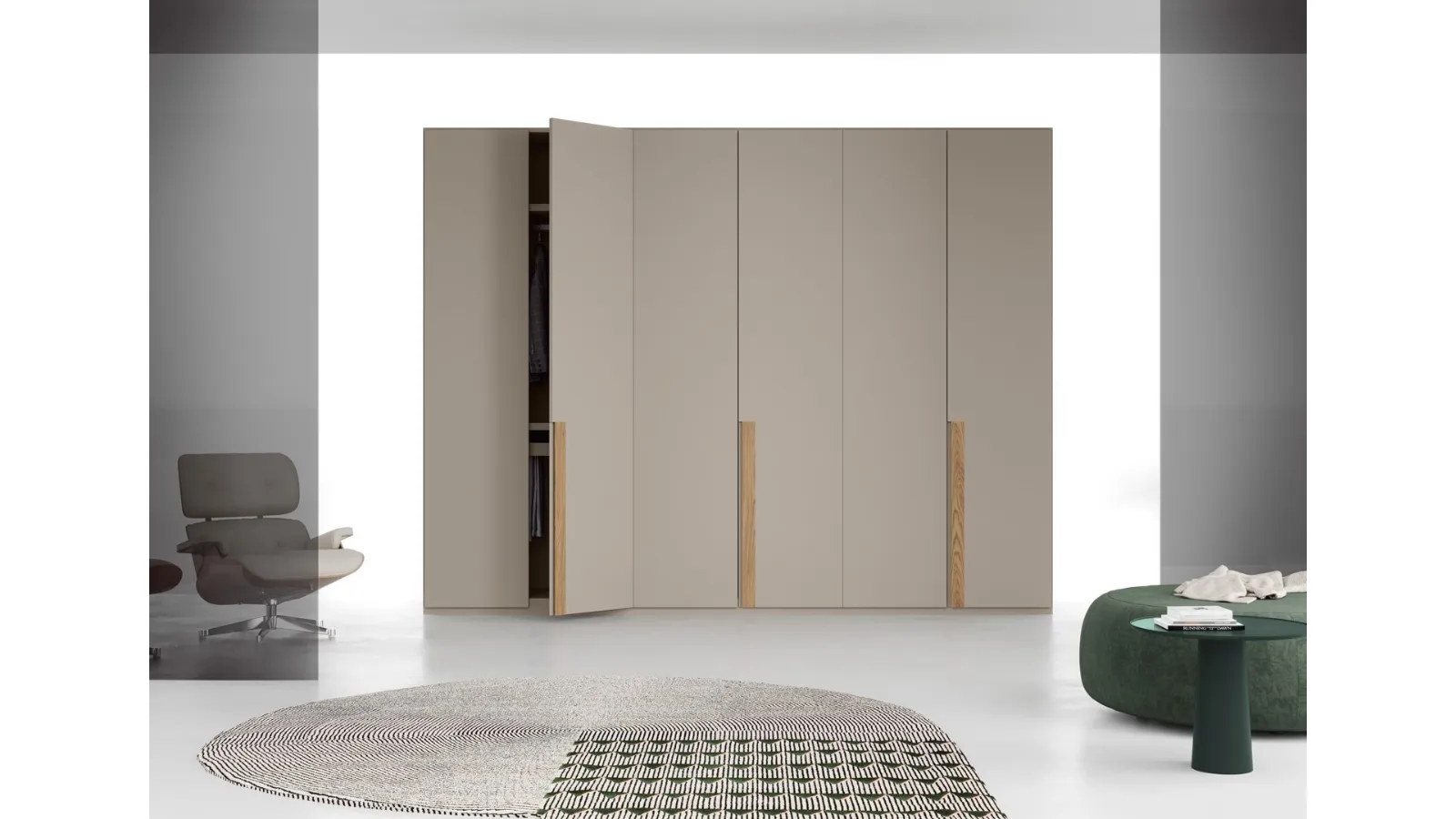 Wardrobe with hinged doors Fimar insert