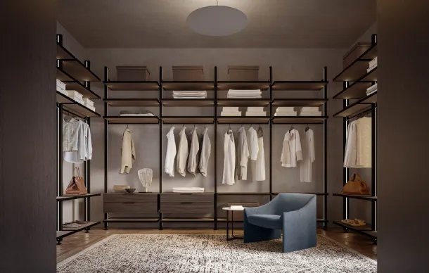 L25 Walk-in Closet Night by Lema