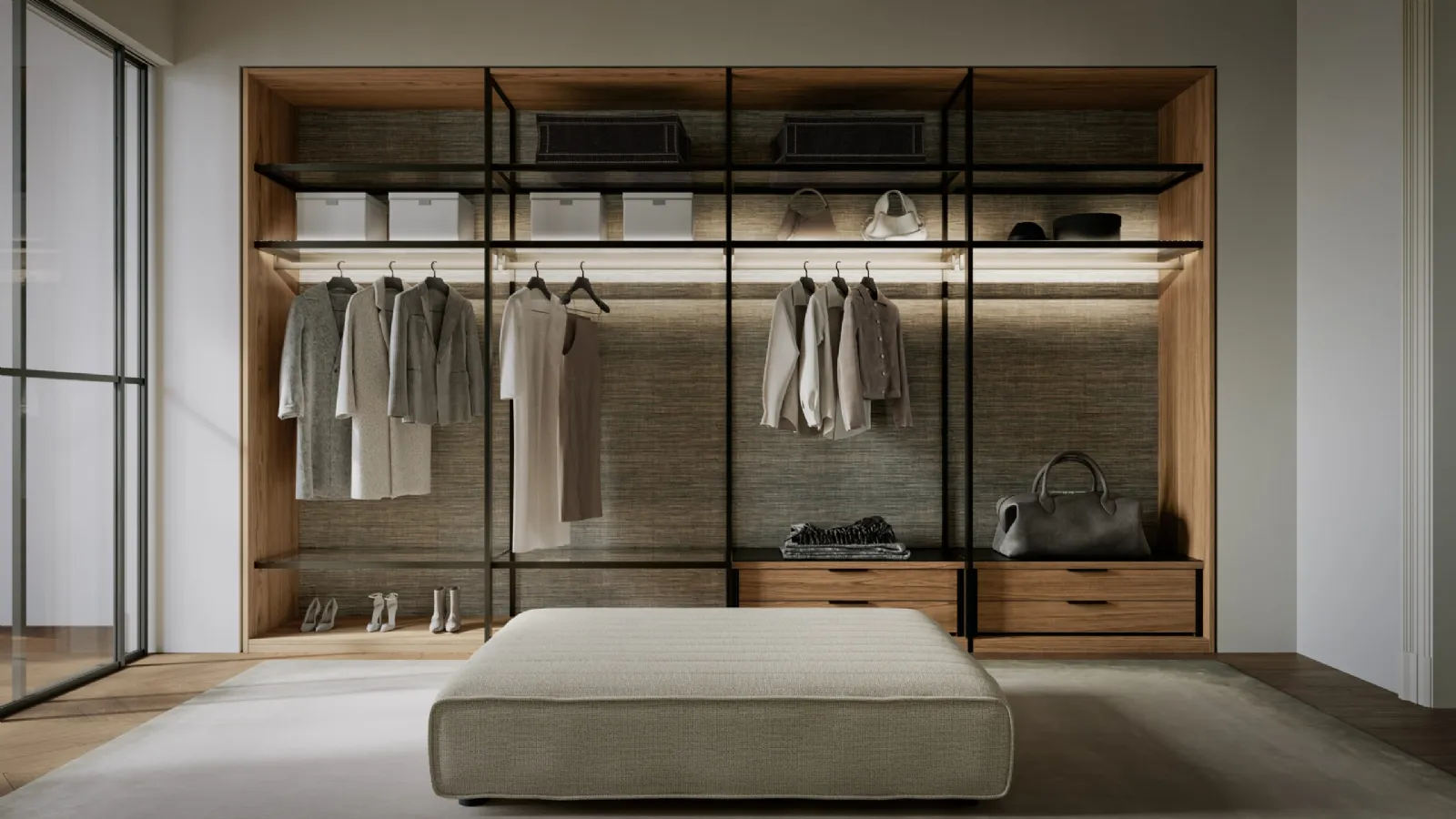 Lema Open Walk-in Closet