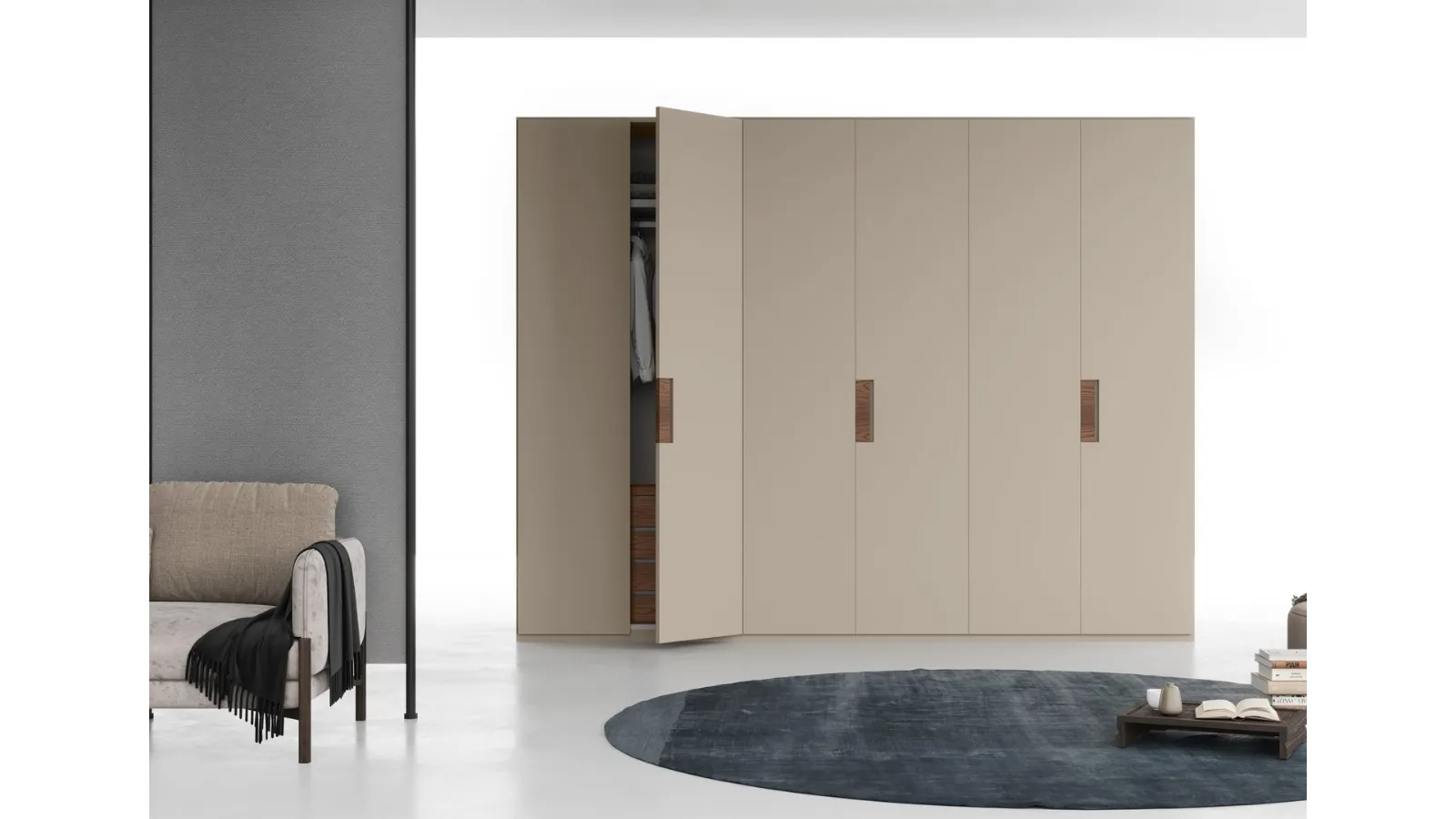 Wardrobe with hinged door Segno di Fimar