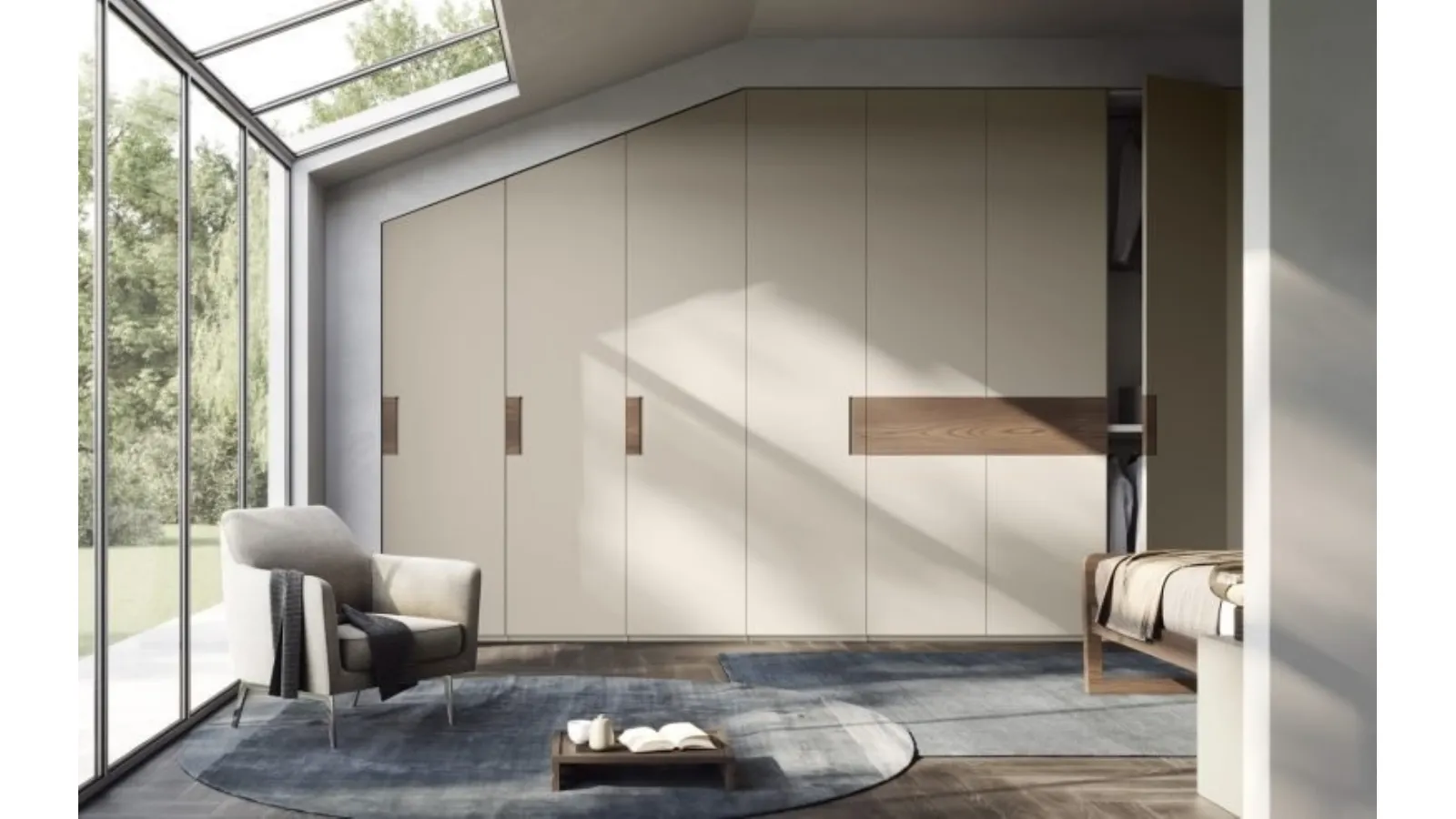 Segno Wardrobe for Attics by Fimar