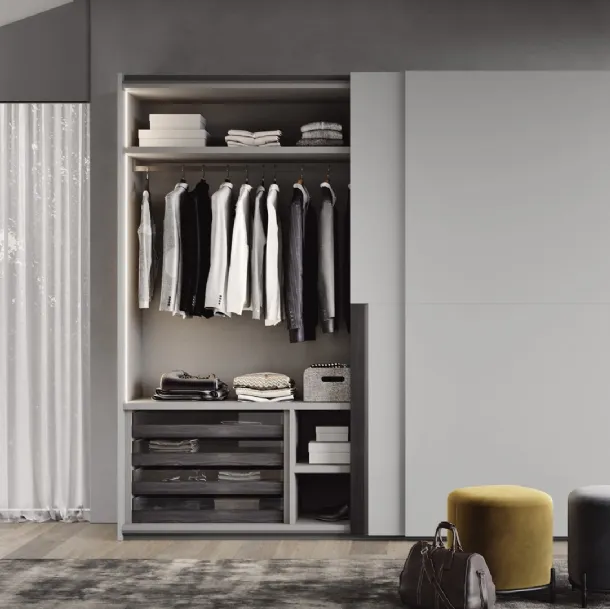 Wardrobe with sliding door Segno di Fimar