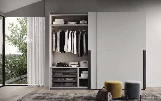 Wardrobe with sliding door Segno di Fimar