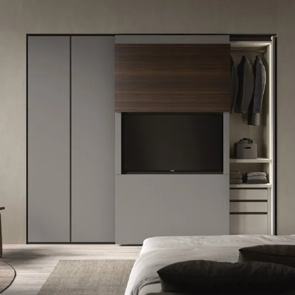 TV cabinet with sliding door Sipario by Fimar