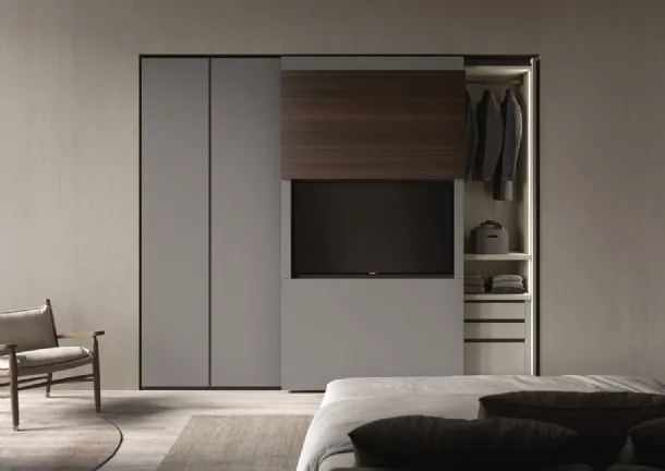 TV cabinet with sliding door Sipario by Fimar