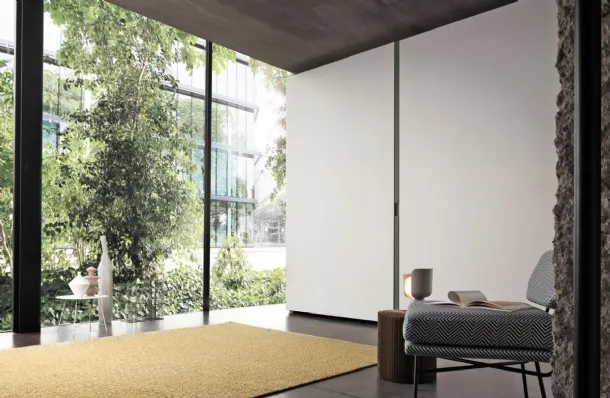Wardrobe with sliding doors Wall matte lacquered by Giellesse
